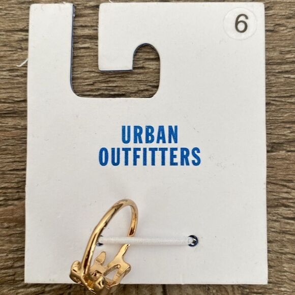 Urban Outfitters 222 Angel Number Gold Plated Ring - Picture 3 of 5